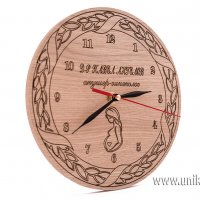 Часовник с гравирано име на доктор и бременна жена - подарък за акушер гинеколог, снимка 2 - Декорация за дома - 27370287