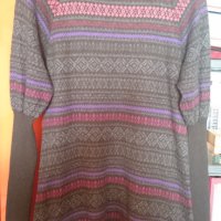 дълга цветна туника плетиво Mango , снимка 2 - Блузи с дълъг ръкав и пуловери - 26550188