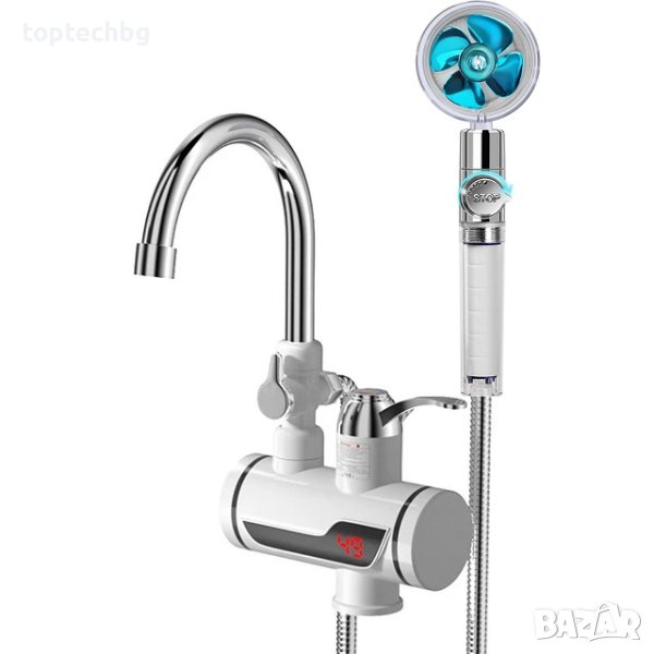 Нагревател за вода с турбо душ , снимка 1