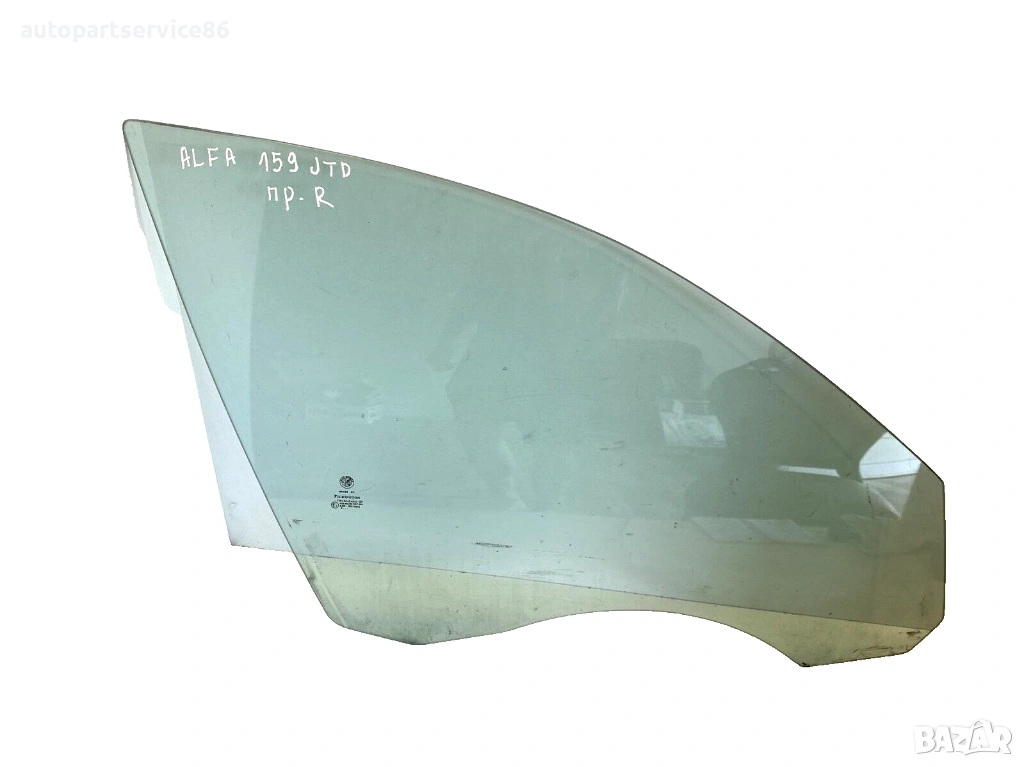 Предно дясно стъкло за Alfa Romeo 159 Sportwagon 2.0 M-Jet (2009), снимка 1