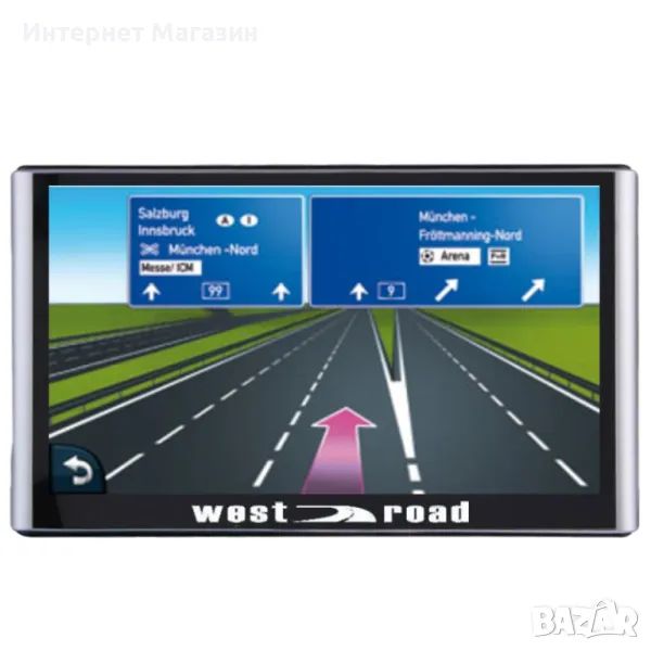 GPS НАВИГАЦИЯ WEST ROAD WR-S7256M, 7 ИНЧА, ЗА КОЛА И КАМИОН, снимка 1