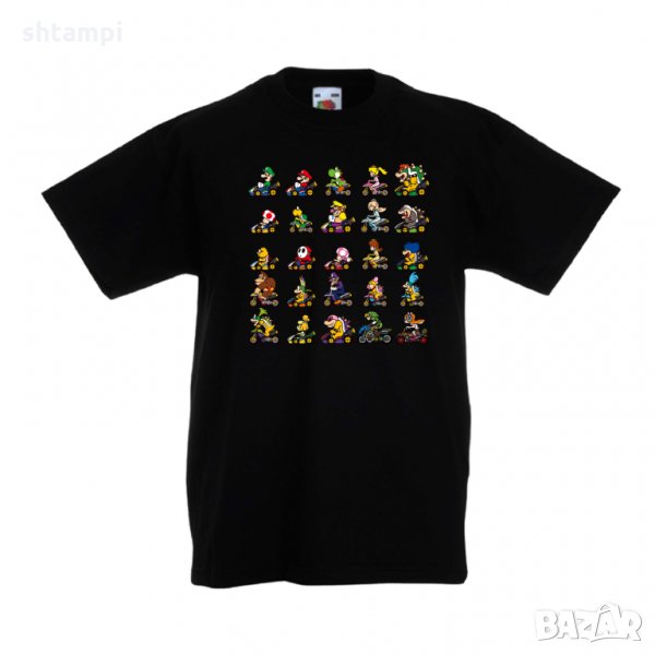 Детска тениска Супер Марио Mario Cart All, снимка 1