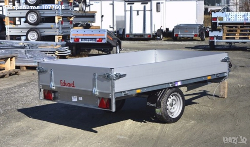Туристическо ремарке Eduard с общо допустима максимална маса до 750кг , снимка 1
