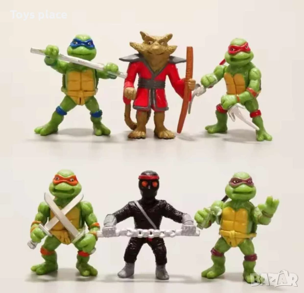 Комплект фигурки за торта Костенурките нинджа, снимка 1
