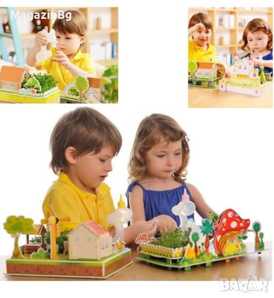 3D пъзел "Луксозна къща" с жива градина

, снимка 1