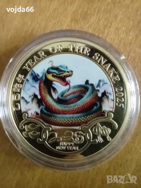 Монета/плакет "Годината на змията" 2025, снимка 1