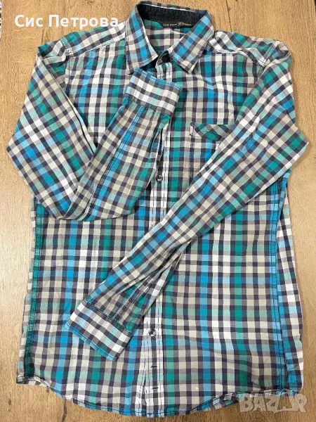 Мъжка карирана риза Tom Tailor Denim/Том Тейлър Деним, снимка 1