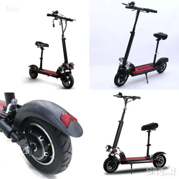 Супер бърз електрически сгъваем скутер в черно с червено - FS-15540
Гаранция 12 Месеца , снимка 1