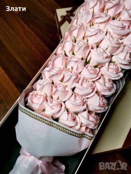 Букет с 51 брой сапунени рози които ще ви радват вечно, снимка 1