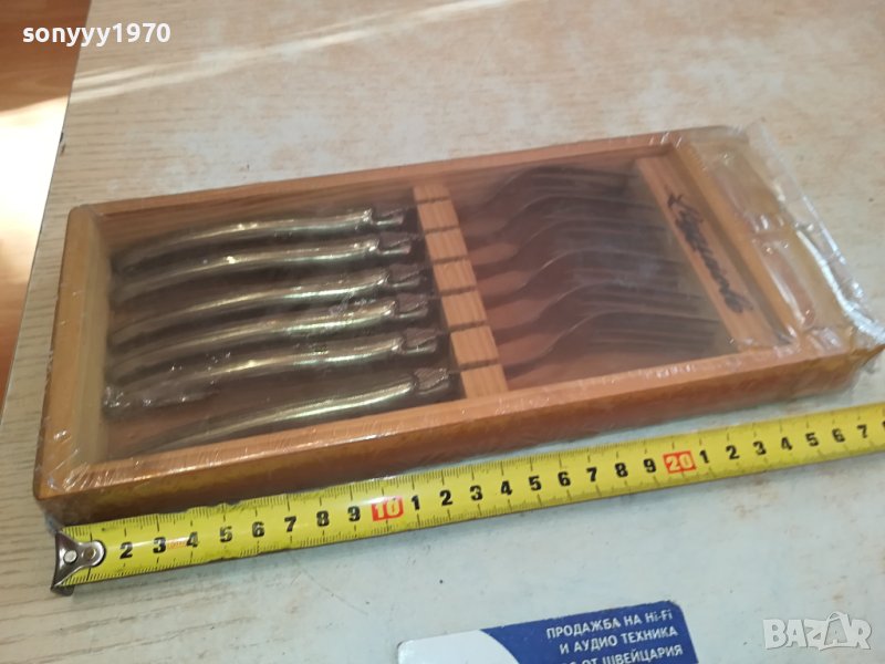 LAGUIOLE-FRANCE 6 ВИЛИЦИ В ДЪРВЕНА КУТИЯ 1212231619, снимка 1