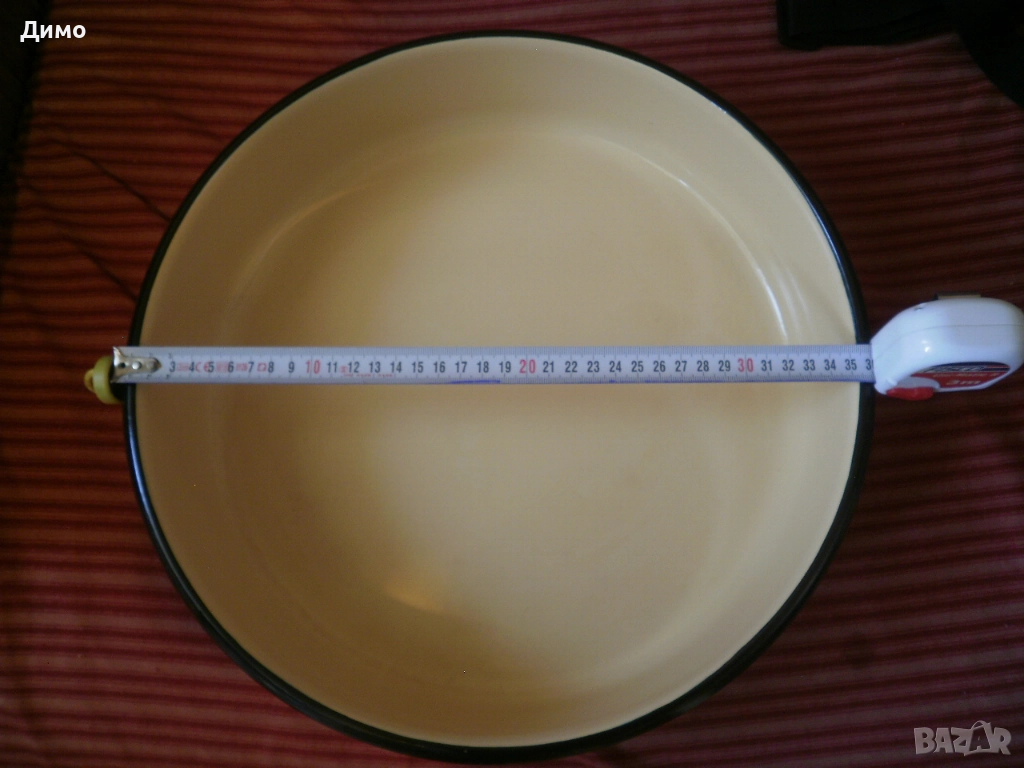 емайлирана тава- голяма- руска- масивна- перфектно състояние, снимка 1