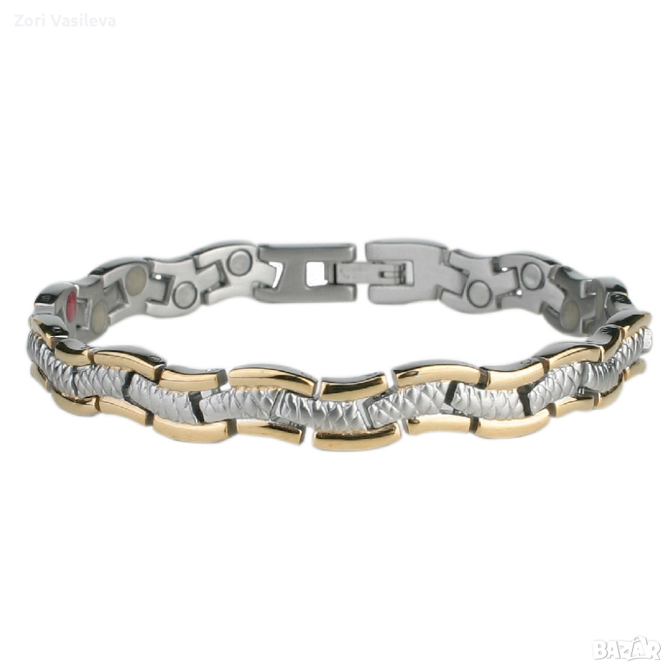 Дамска магнитна гривна Victoria Bells с турмалин , снимка 1