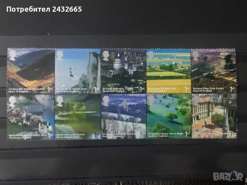 988. Великобритания 2006 = “ Пейзажи - Британско пътешествие ”,**,MNH, снимка 1