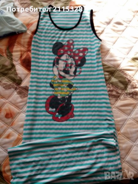 Рокля на райе + подаръче изненада, снимка 1