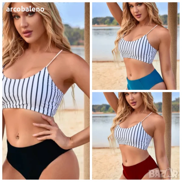 Моден секси дамски бански костюм, 3цвята , снимка 1