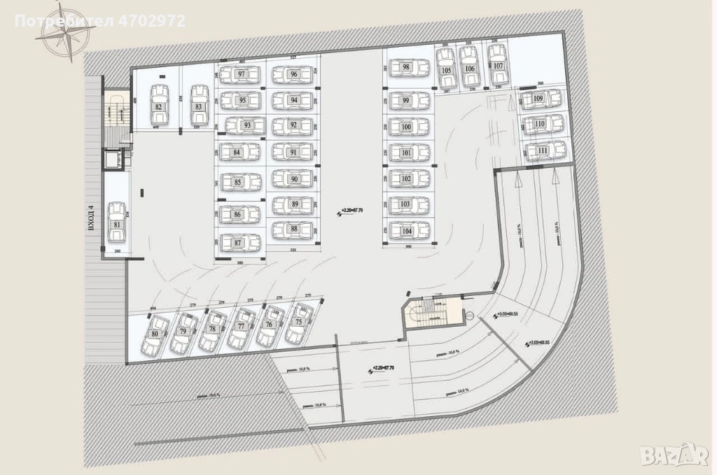 Паркомясто под наем кв.Младост, снимка 1