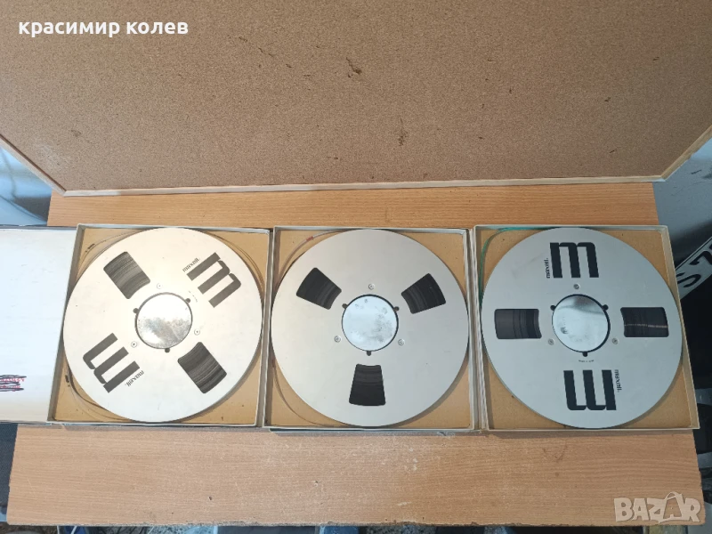 японски алуминиеви ролки с лента "MAXELL"/26см./, снимка 1