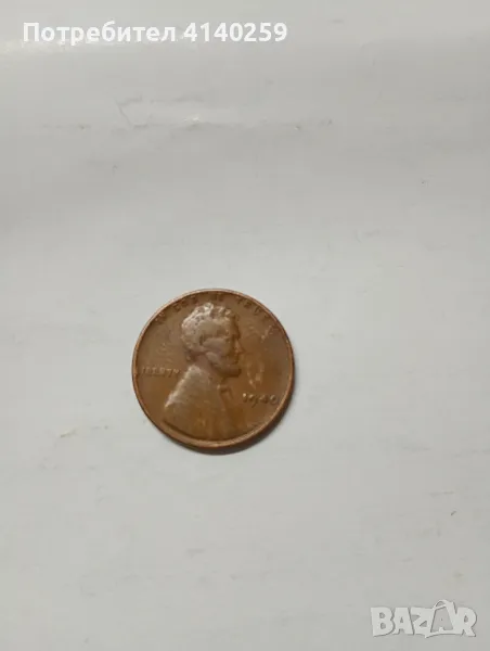 САЩ монета 1 цент 1940 г , снимка 1