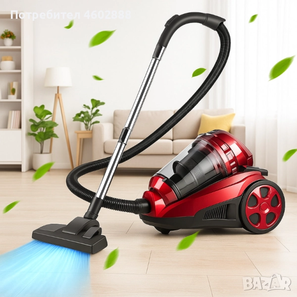 Циклонна прахосмукачка Royalty Line RL-BSCM1400.60 - Мощно почистване без торба и с 5-степенна филтр, снимка 1