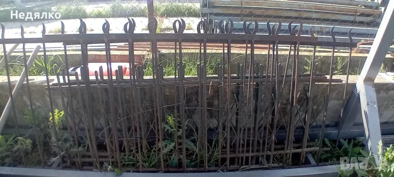 Интериорна ограда,ковано желязо на 200 години, снимка 1