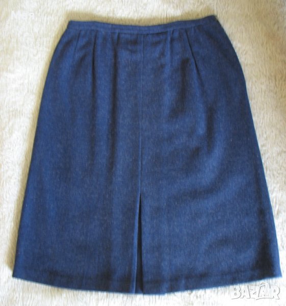 Пола тъмно синя, с плоха отпред - 46 размер, снимка 1