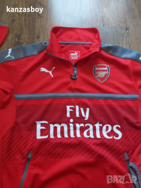 PUMA Football Fan Arsenal AFC 1/4 Training Top - мъжка футболна блуза М, снимка 1