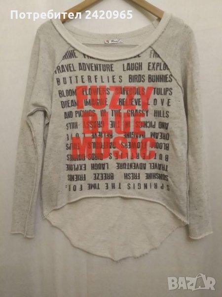 Асиметрична памучна блуза, снимка 1