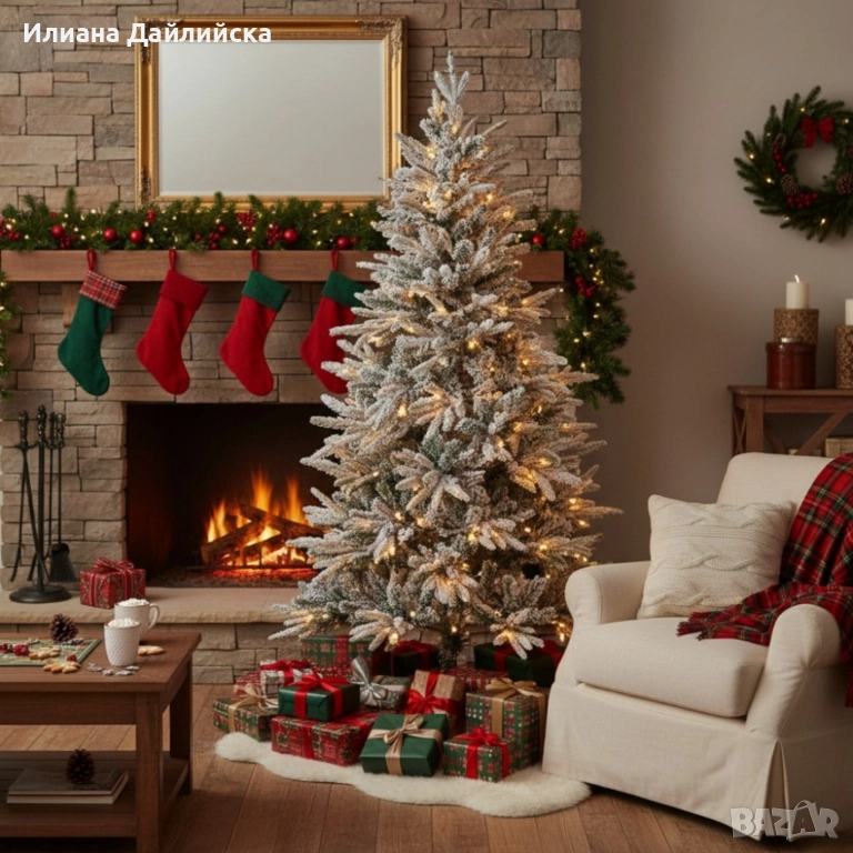 ПРОМО ОФЕРТА! Коледна елха с вградени лампички по връхчетата!, снимка 1