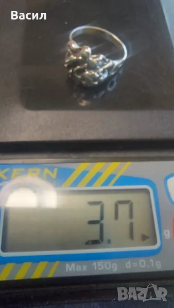 Сребърен дамски пръстен , снимка 1
