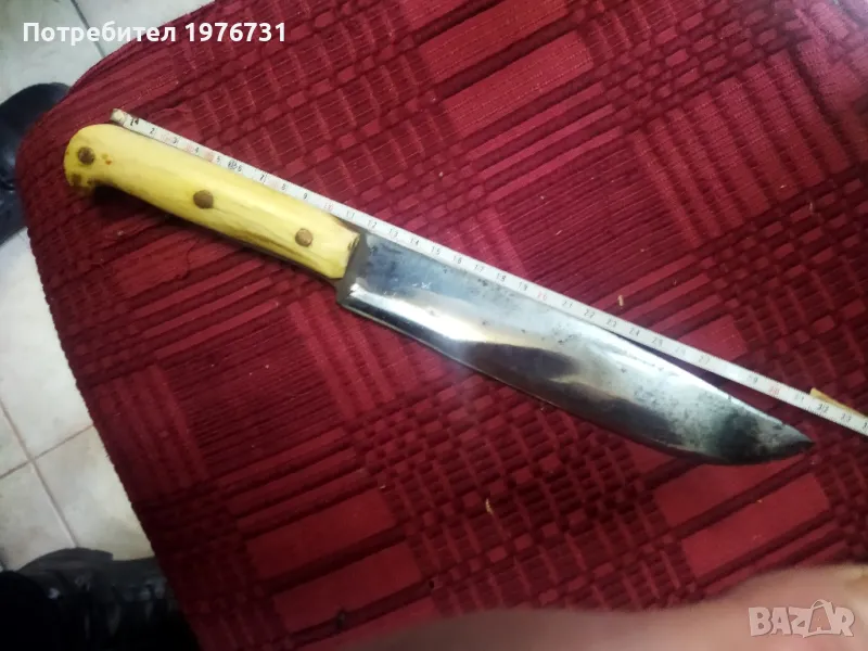 Стар овчарски нож с кокалени чирени , снимка 1