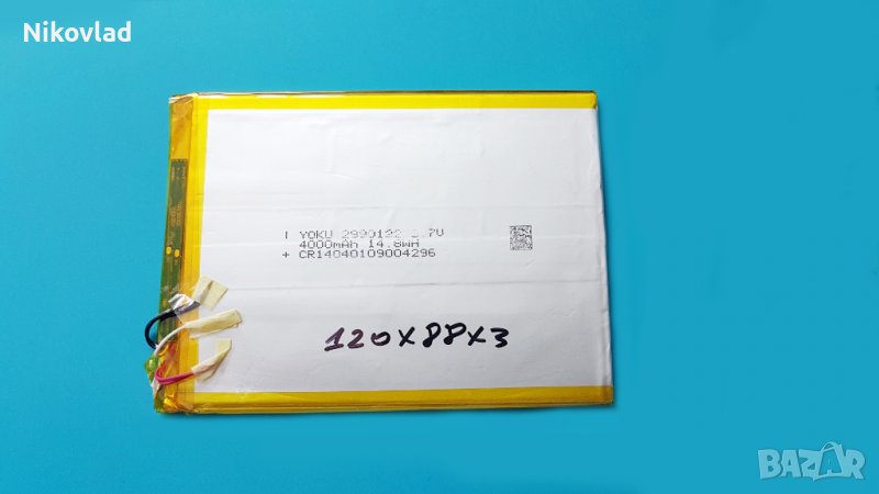 Батерия за таблет 120X88X3мм, снимка 1