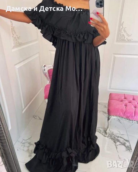 Дълга черна рокля , снимка 1