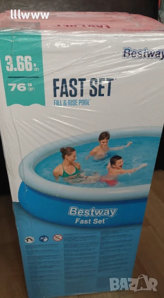 Надуваем басейн с помпа 3.66 - 76см, снимка 1