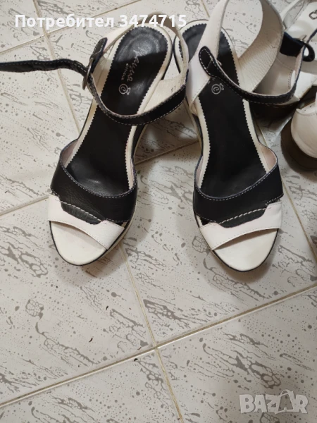 Дамски сандали 38 естествена кожа, снимка 1