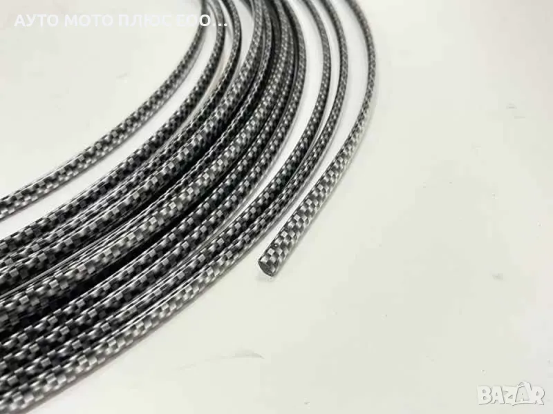 Декоративна Карбонова Лайсна за врата- 12 метра., снимка 1