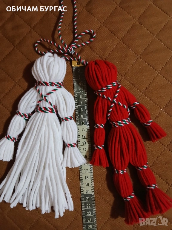 РЪЧНО ИЗРАБОТЕНИ 23см дължина на Пижо и Пенда,може да се изработят и в други размери, снимка 1