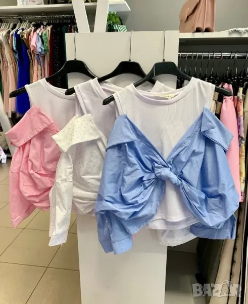 Ефектни ризи с нежни камъчета  , снимка 1