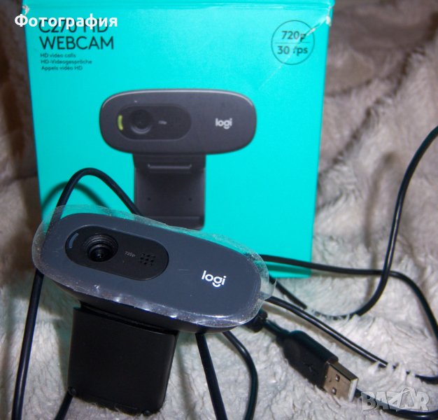 Продавам WEB камера Logitech C270HD с вграден микрофон, снимка 1