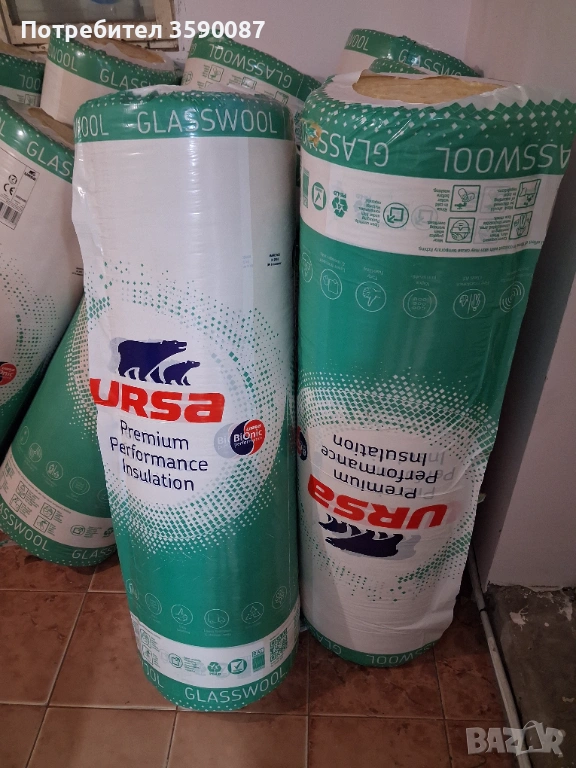 Стъклена минерална вата 100мм, снимка 1