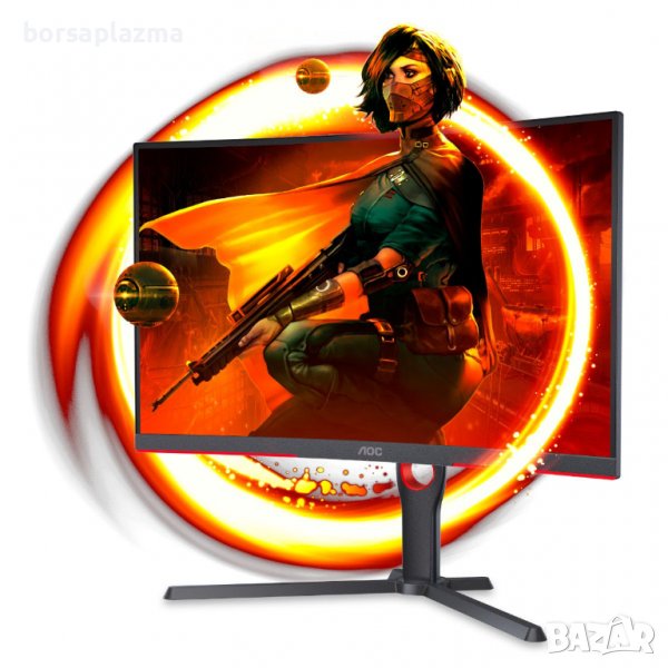 Геймърски Монитор AOC C27G3U/BK 27 inch 165Hz, 1 ms, VA Panel, Curved, 1920x1080, 250cd/m2, 3000:1, , снимка 1