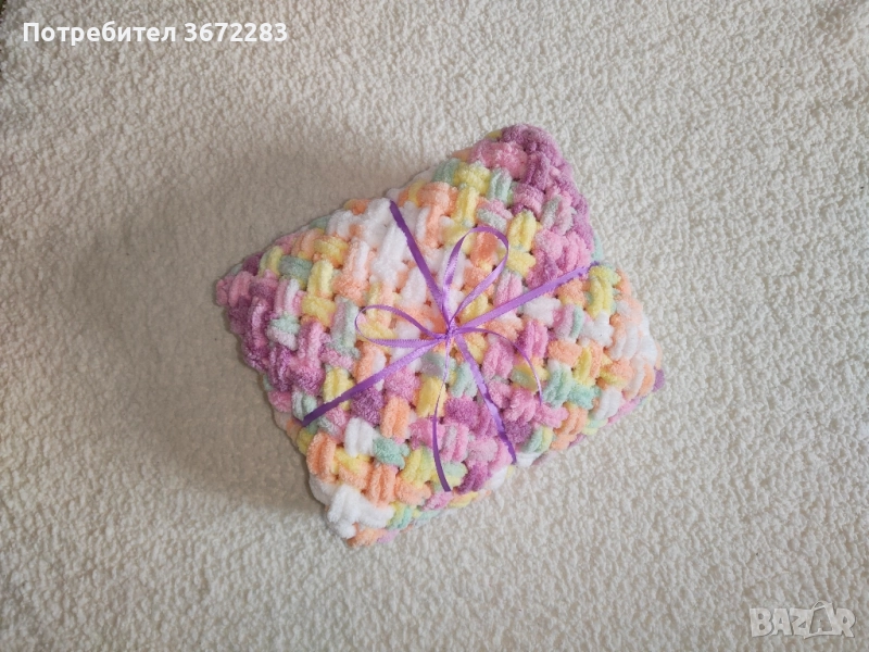 Ръчно плетено одеяло, снимка 1