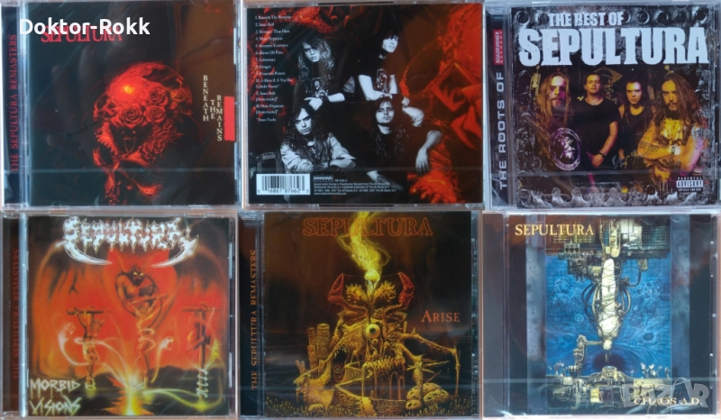 Sepultura - оригинални дискове - преиздания, снимка 1