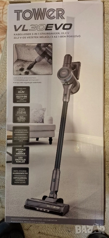 Безкабелна прахосмукачка TOWER VL30EVO, нова. , снимка 1