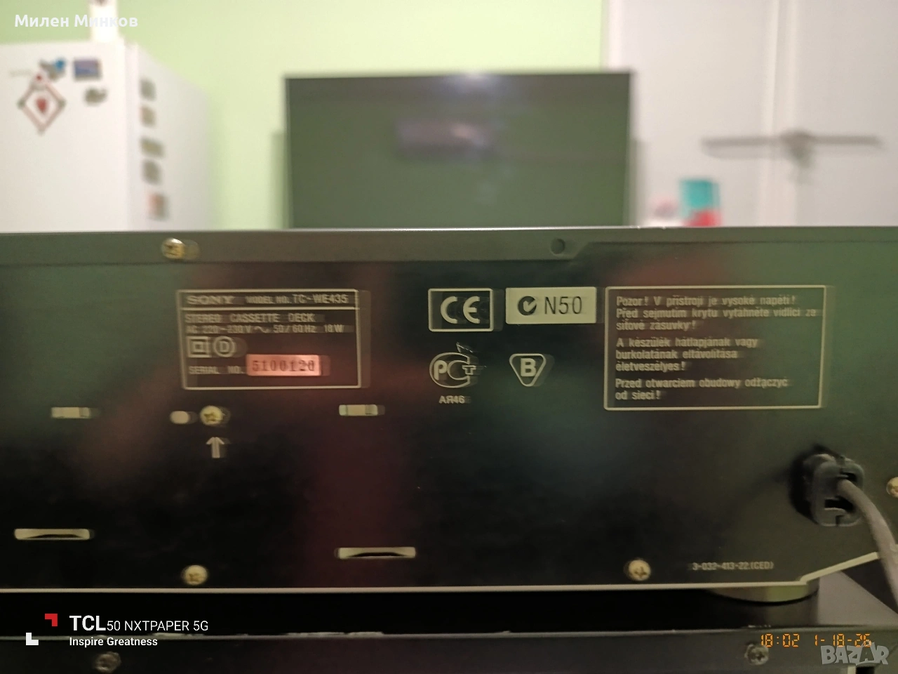 SONY TC-WE435, снимка 1