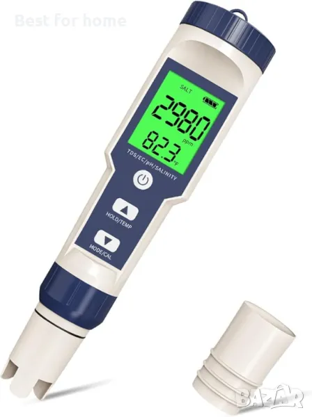 Дигитален тестер за соленос и рН  на водата  Yewhick, , снимка 1