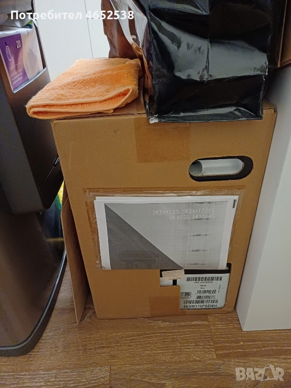 Кухненски робот KitchenAid Artisan - Планетарен миксер, бял, снимка 1