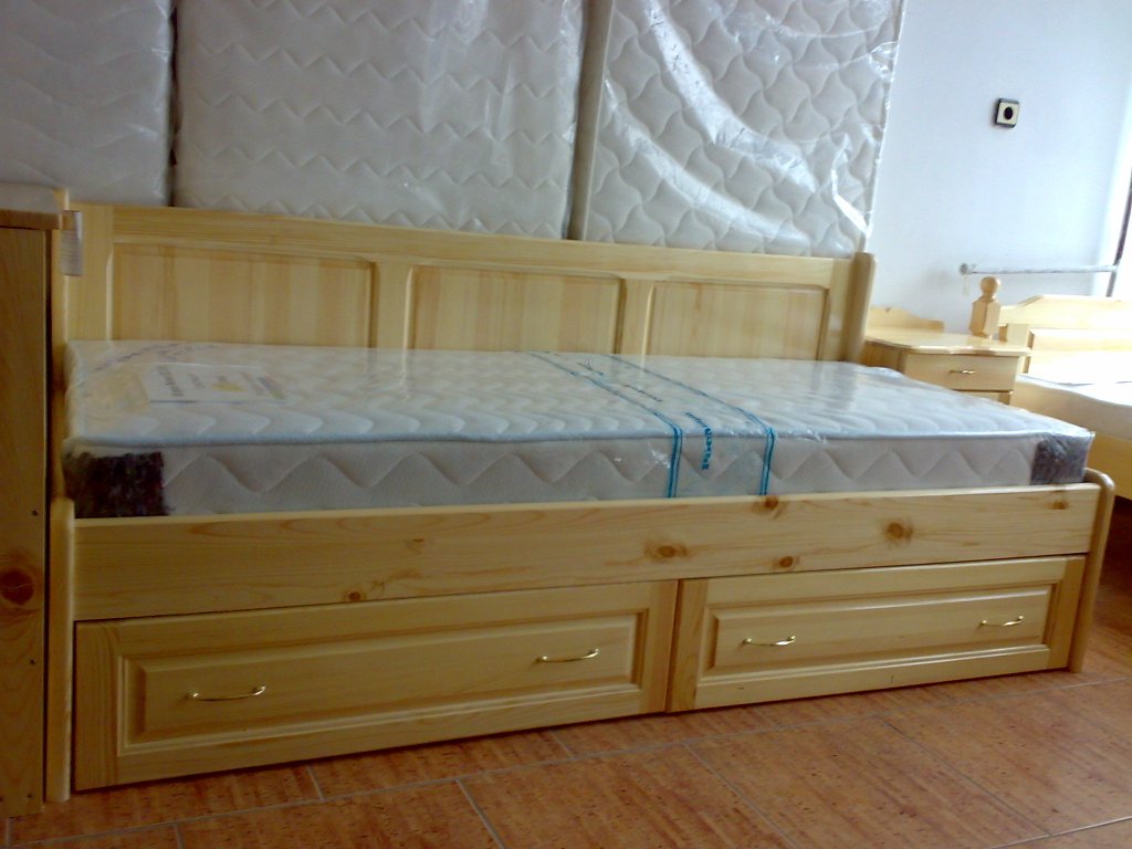 Легло масив с две чекмеджета в Спални и легла в гр. Пловдив - ID26860157 —  Bazar.bg