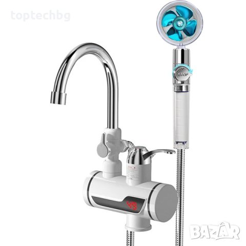 Нагревател за вода с турбо душ , снимка 1 - Смесители - 43973876