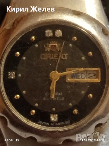 Марков дамски часовник ORIENT CRISTAL работи за КОЛЕКЦИЯ 51472, снимка 4 - Дамски - 52377387