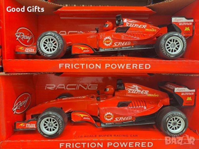 Състезателна кола Formula F1 , червена , 1:18 , със звук, снимка 3 - Коли, камиони, мотори, писти - 39142845